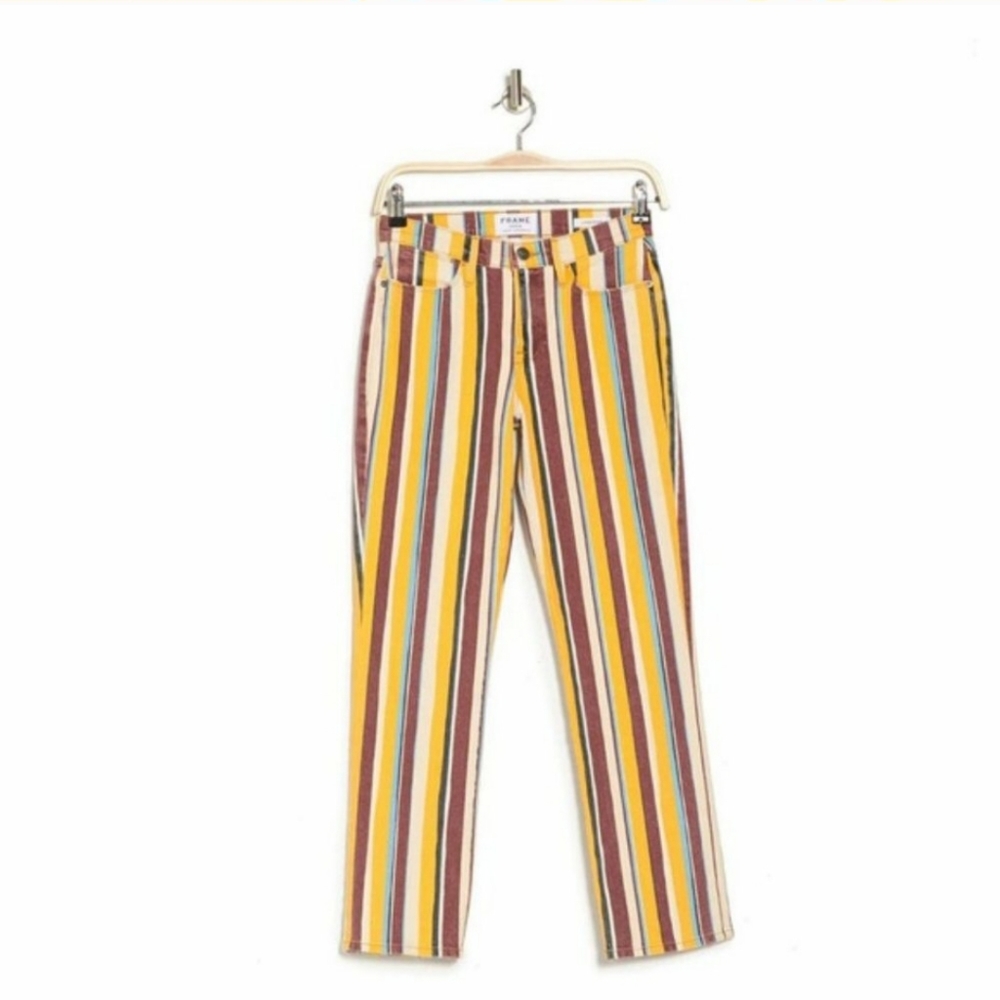 Frame Painterly Jeans, Sz 25